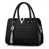 woman fashion Crocodile leather V