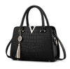 woman fashion Crocodile leather V