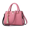 woman fashion Crocodile leather V