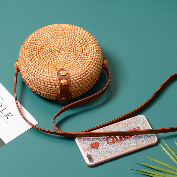 Square Round Mulit Style Straw Bag